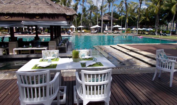 Hotel with good pool for families in Bali.