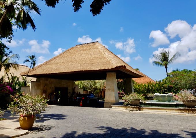 The resort is located on a clifftop, and offers excellent views.