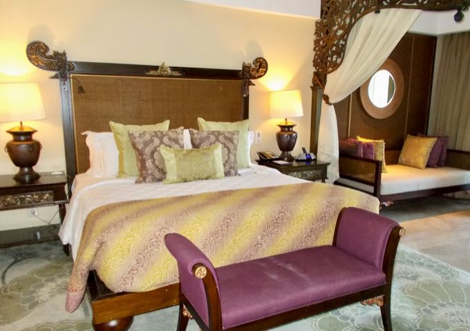 The elegant rooms have traditional-style furniture.