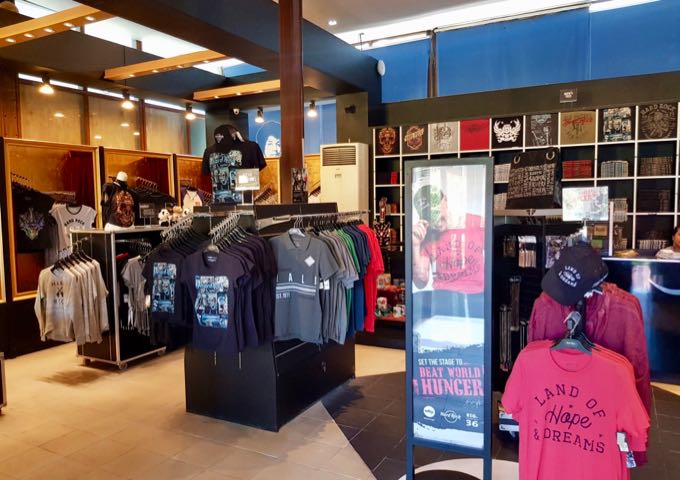 Another outlet near the lobby also sells Hard Rock souvenirs.