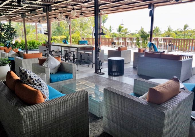 The Sunset Point bar offers great views of the pool, beach, and sunsets.