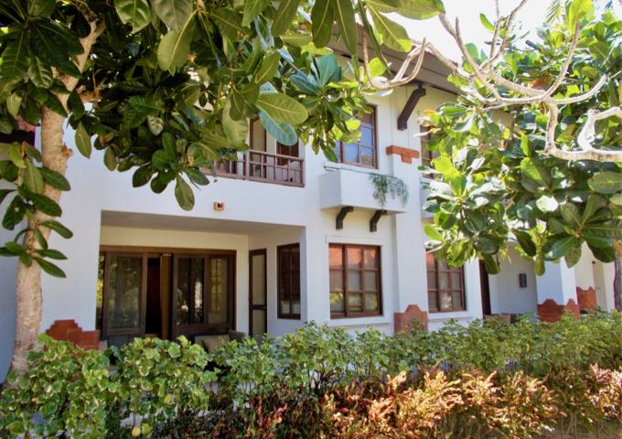 The resort has an attractive design and lots of gardens and trees.