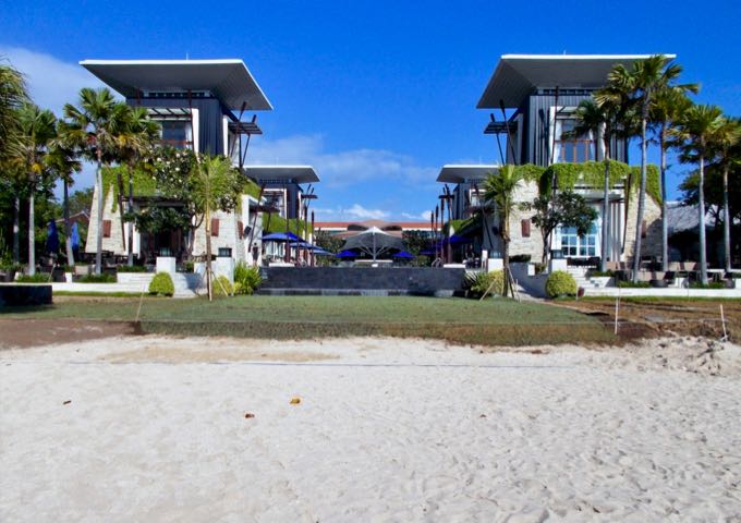 The contemporary and chic resort features a beach club.