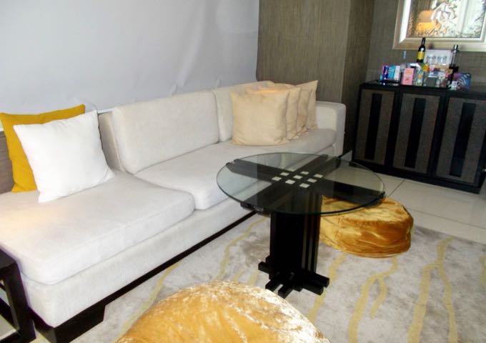 Villas have large living areas.