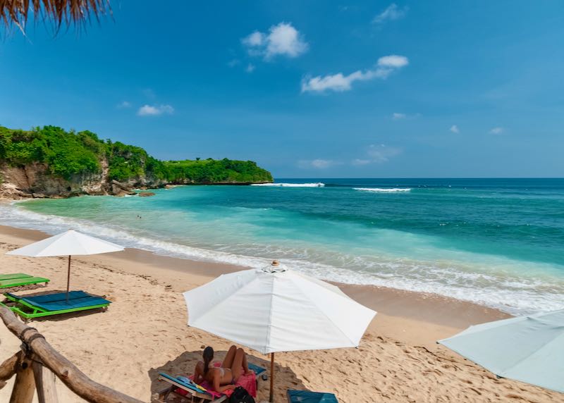 Beach hotels in Balangan, Bali.