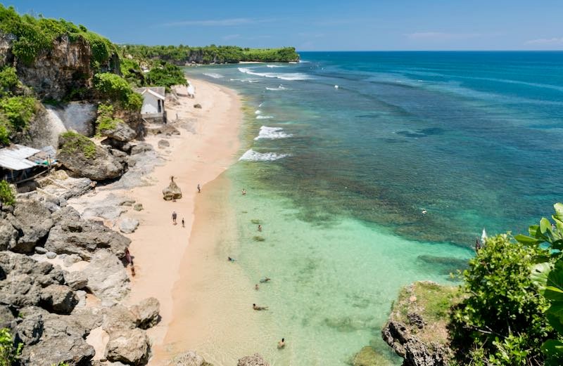 Beach hotels in Bali.