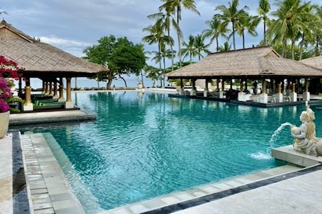 Family beach resort in Bali.