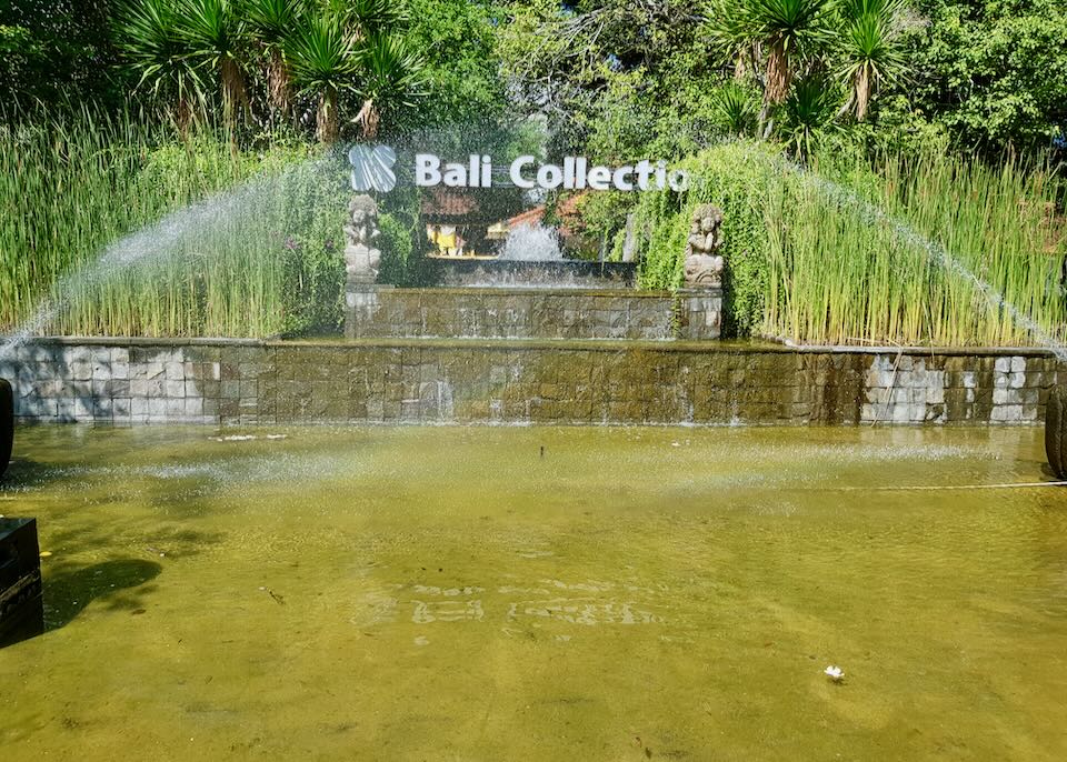 The Bali Collection Mall front sign.