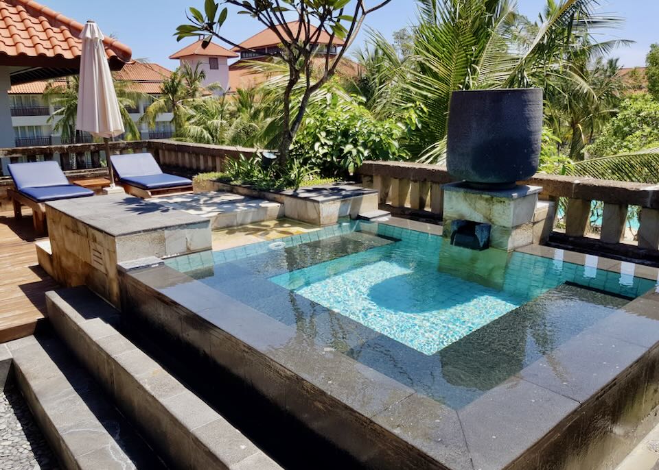 A private plunge pool on a private deck.