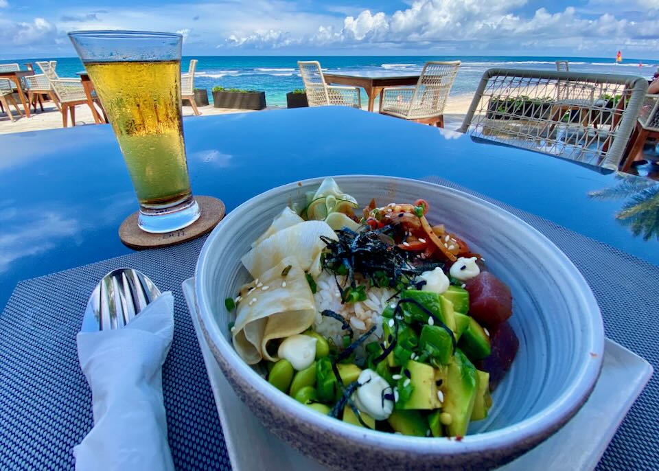 A tasty meal by the ocean from Shore Restaurant.