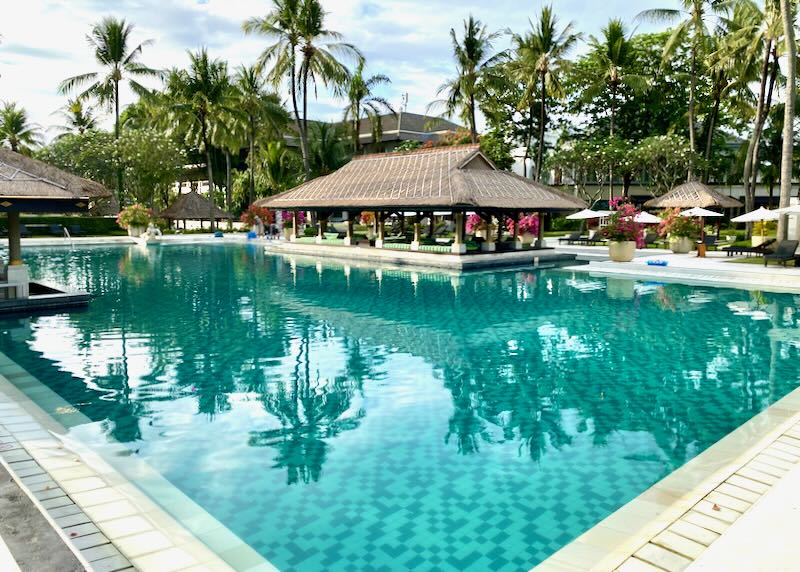 The pool at the InterContinental Bali Resort.